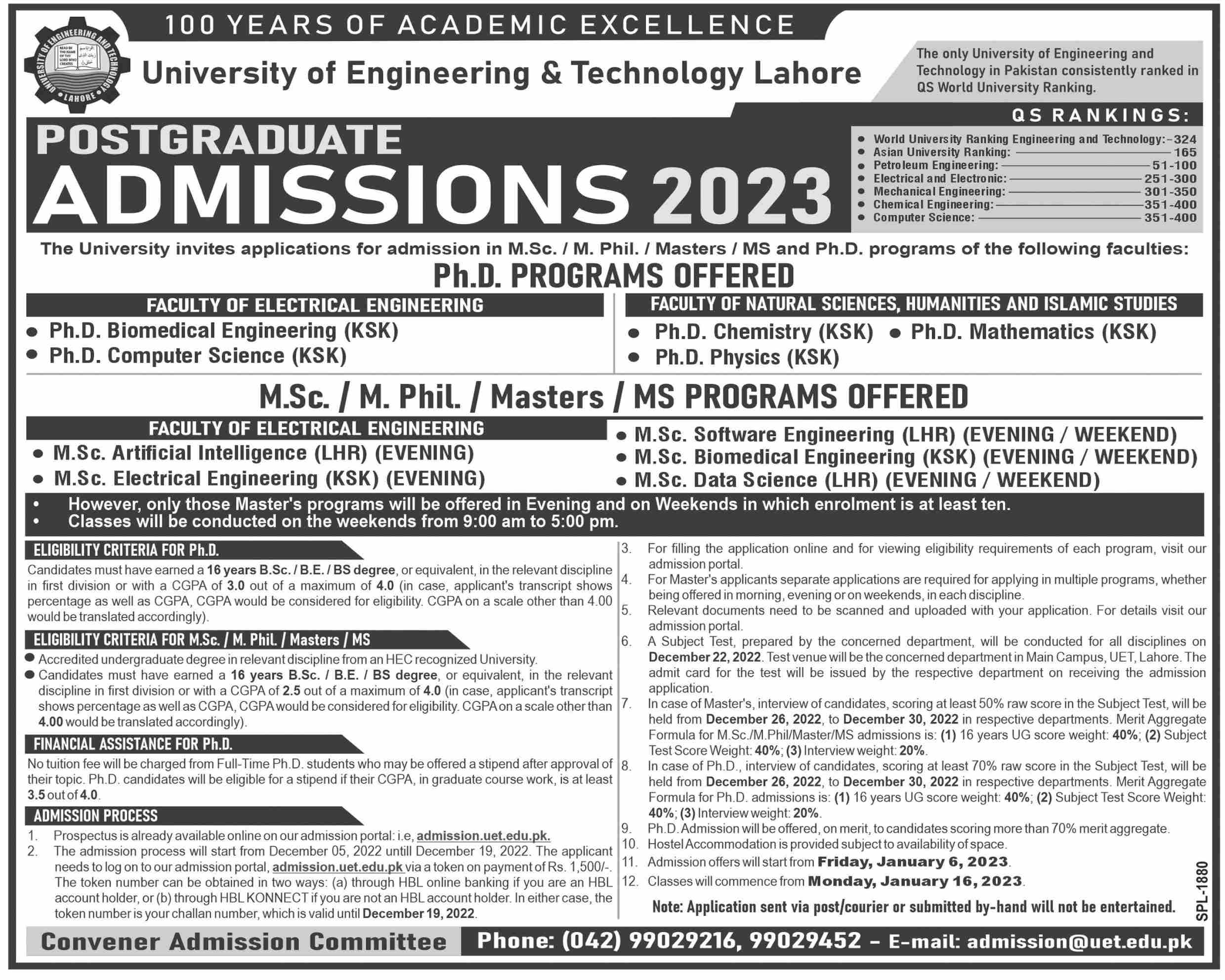 Admissions OPEN Fall 2021 The Faculty of Engineering and Technology at the  University of Lahore has gained a reputation for excellence in…